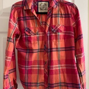 Medium Plaid Long sleeve Blouse from Cato